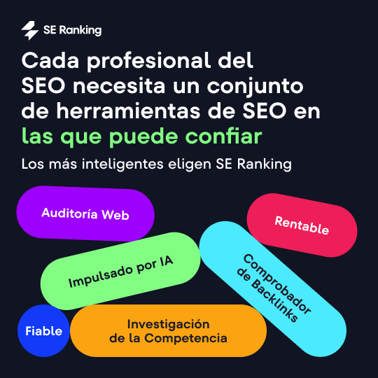 Herramientas SEO SE Ranking - Auditoría, Investigación, Análisis